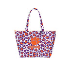 Clemson Tigers leopard weekender tote bag for fans