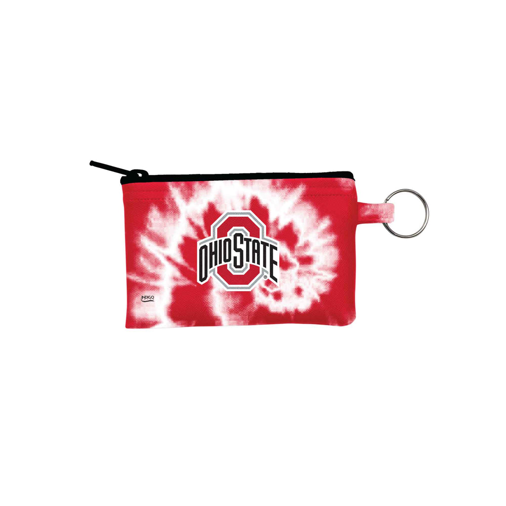 Ohio State Buckeyes tie-dye keyring wallet