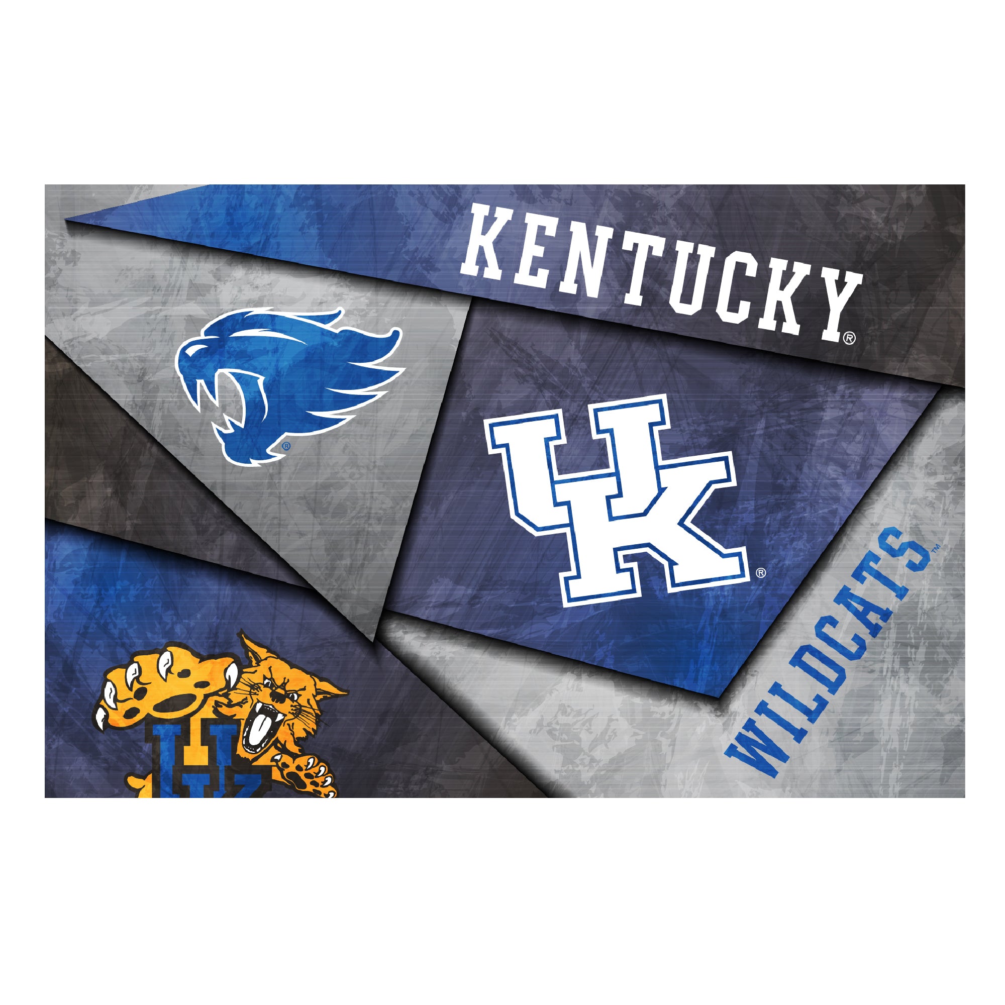 Kentucky Wildcats Mosaic Poster 12" x 18"
