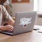 Auburn Tigers Stadium Line Art Decal 4" x 6"