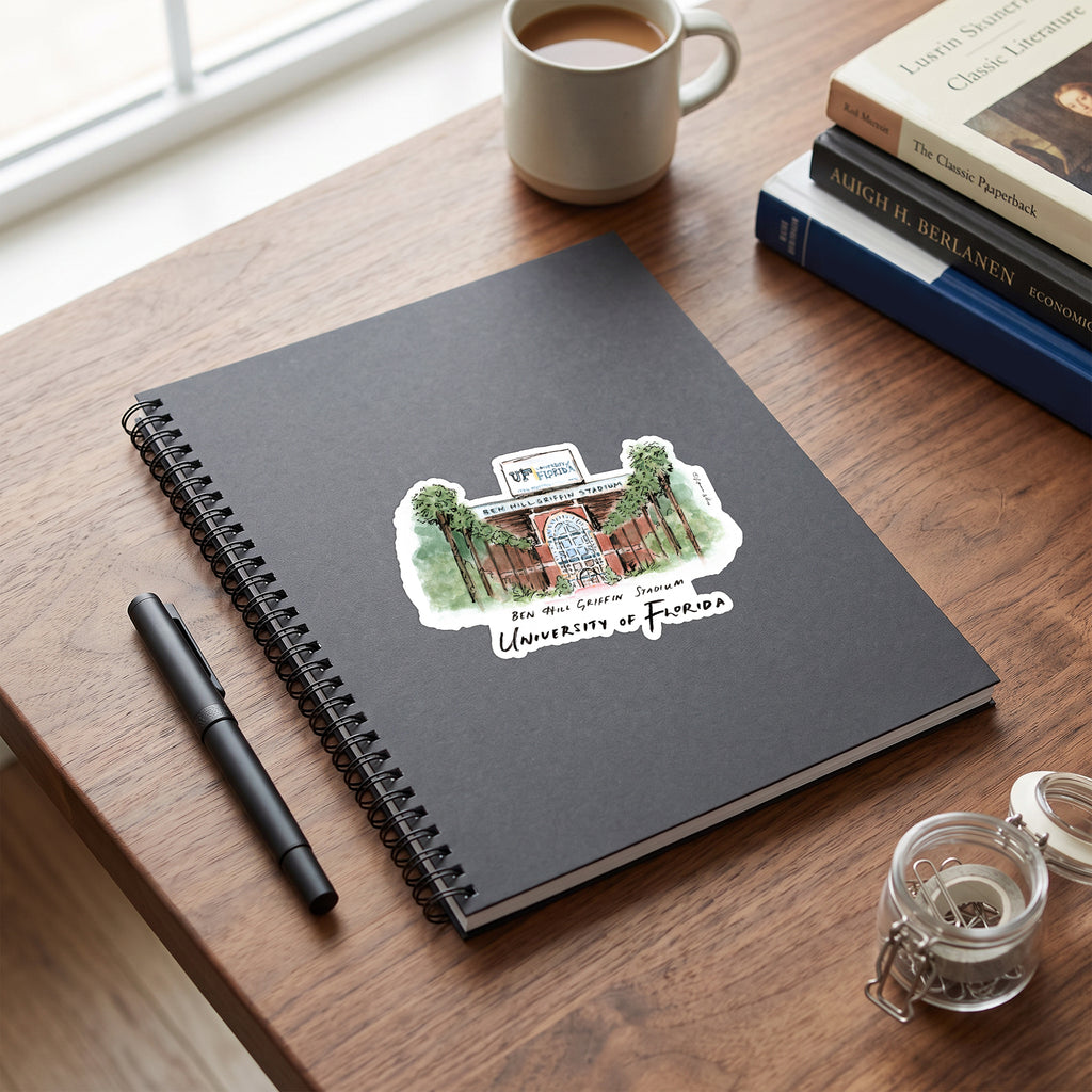Florida Gators Stadium Decal by Laura Wilcox 4" x 6"
