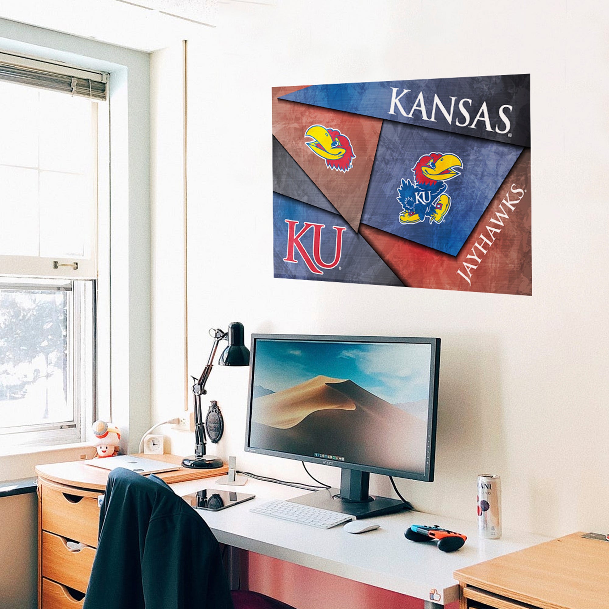 Kansas Jayhawks Mosaic Poster 16" x 24"