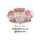 Nebraska Cornhuskers Stadium Decal by Laura Wilcox 4" x 6"