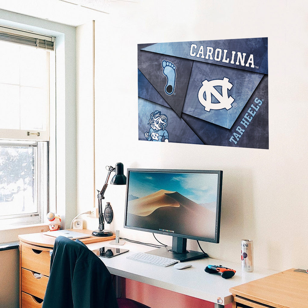 North Carolina Tar Heels Mosaic Poster 16" x 24"