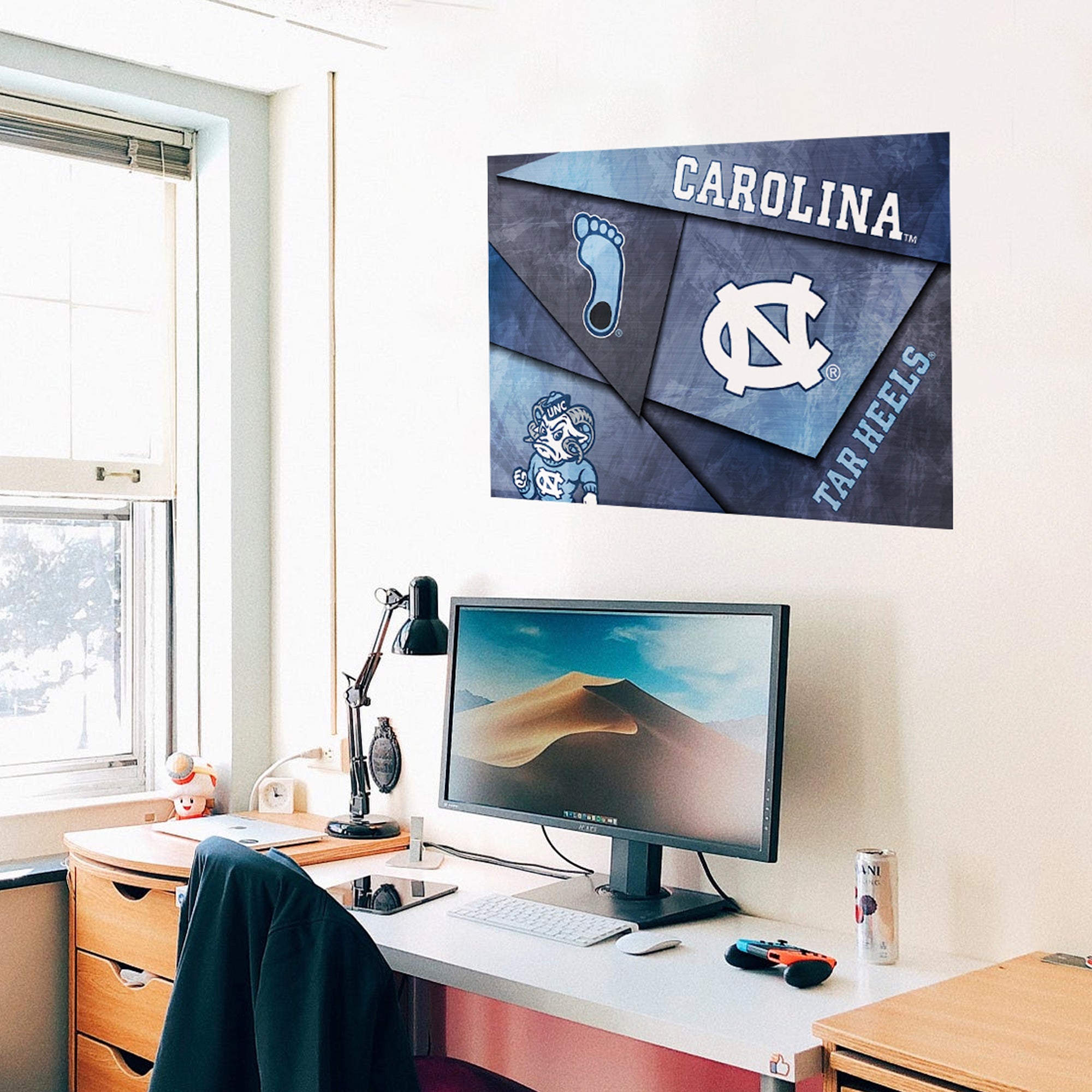 North Carolina Tar Heels Mosaic Poster 12" x 18"