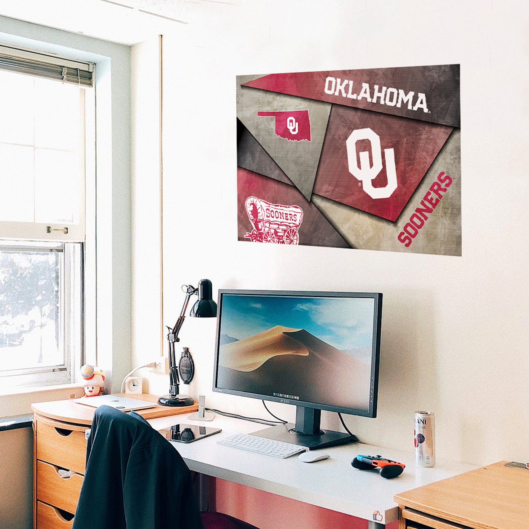 Oklahoma Sooners Mosaic Poster 16" x 24"