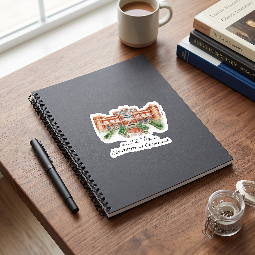 Oklahoma Sooners Stadium Decal by Laura Wilcox 4" x 6"