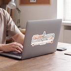 Texas Longhorns Campus Line Art Decal 4" x 6"