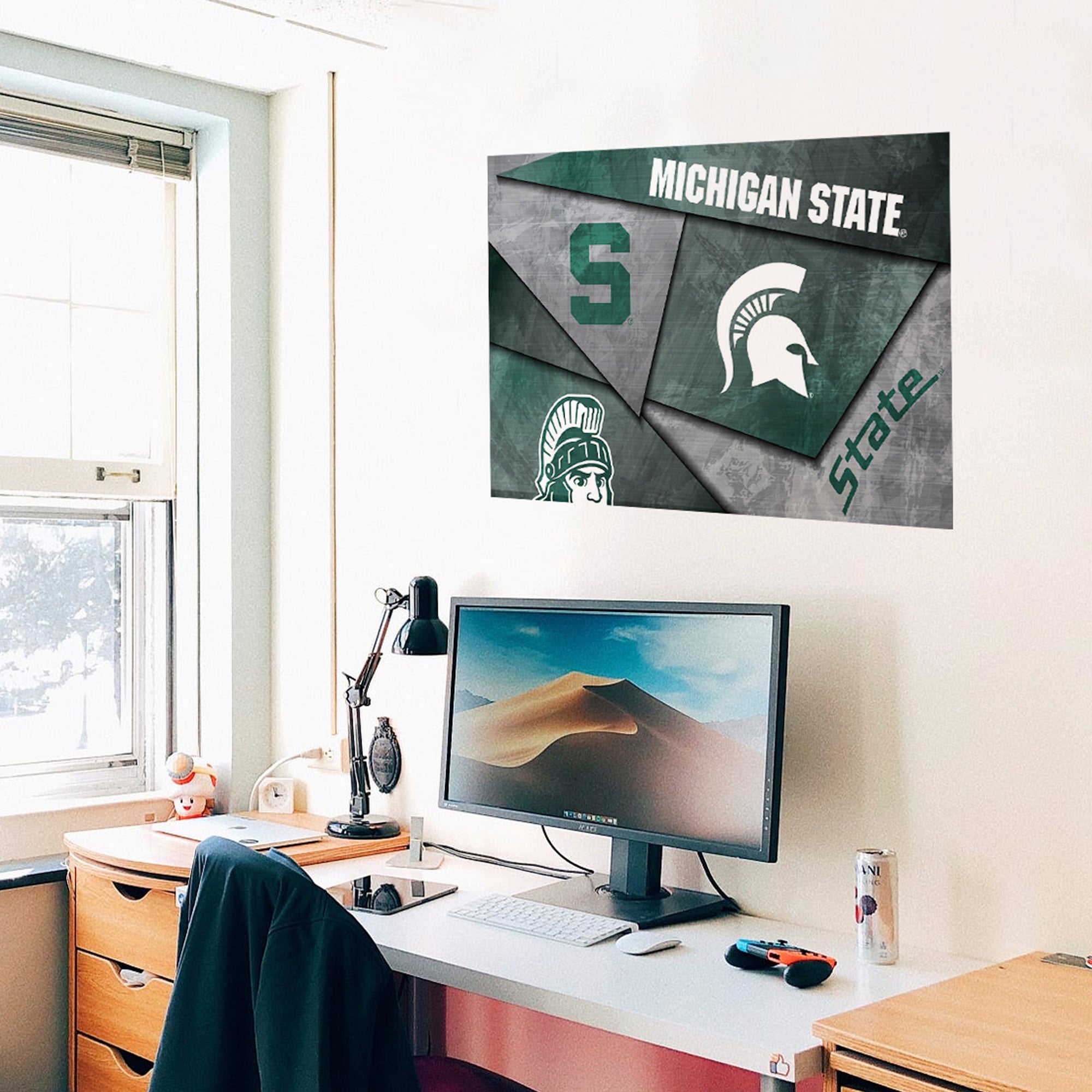 Michigan State Spartans Mosaic Poster 12" x 18"