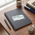 Michigan State Spartans Campus Line Art Decal 4" x 6"