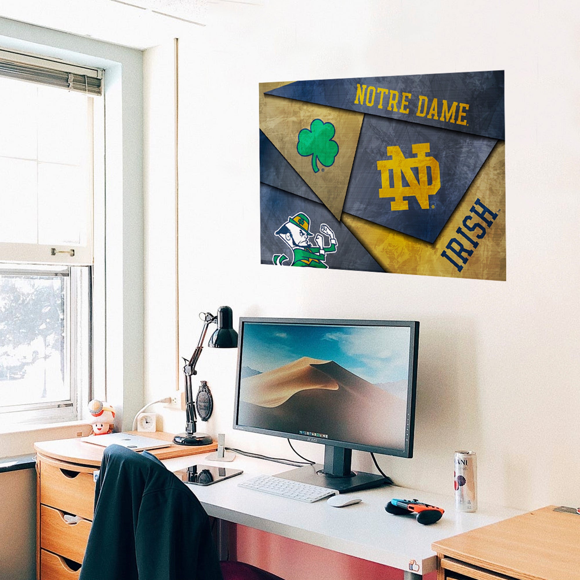 Notre Dame Fighting Irish Mosaic Poster 16" x 24"