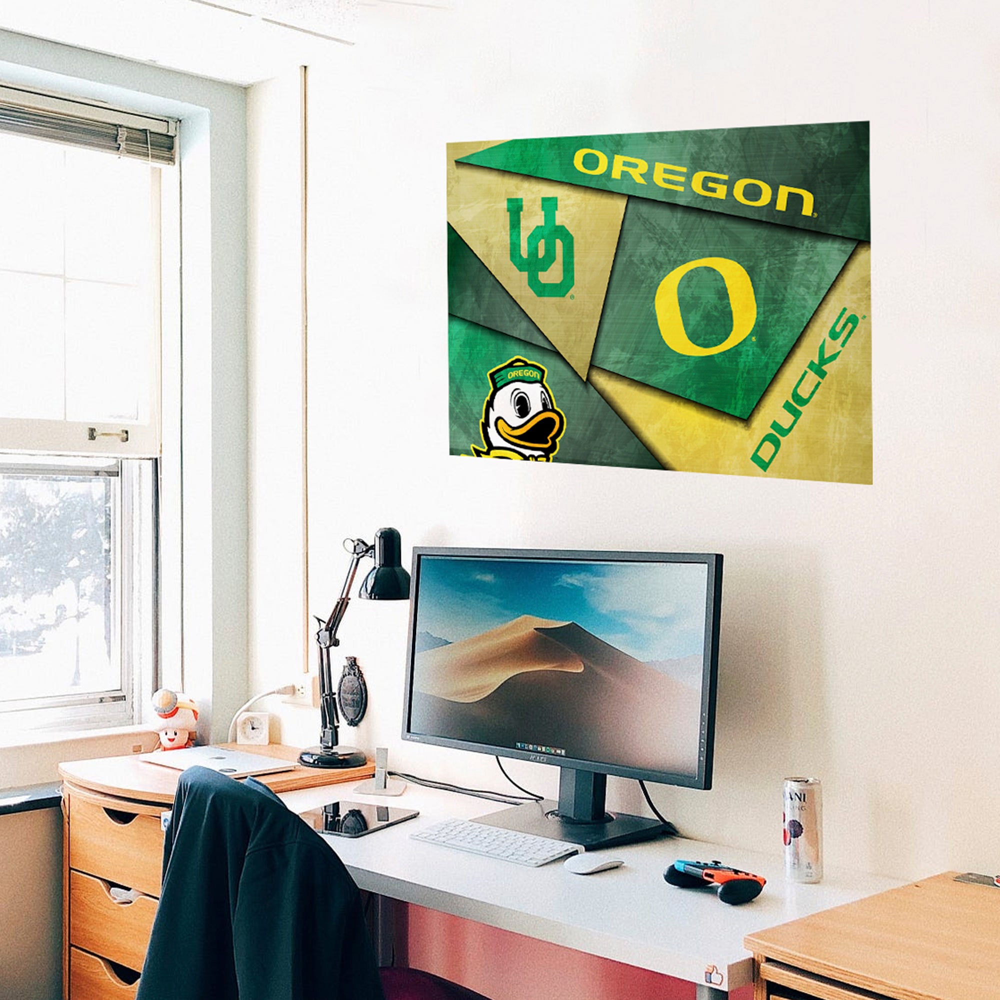 Oregon Ducks Mosaic Poster 12" x 18"
