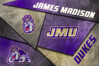 James Madison Dukes Mosaic Poster 12" x 18"