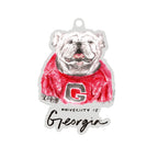 Georgia Bulldogs Mascot Acrylic Ornament by Laura Wilcox