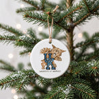 Kentucky Wildcats Mascot Round Ornament by Laura Wilcox