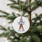 Auburn Tigers Mascot Round Ornament by Laura Wilcox