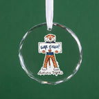 Auburn Tigers Mascot Clear Round Ornament by Laura Wilcox