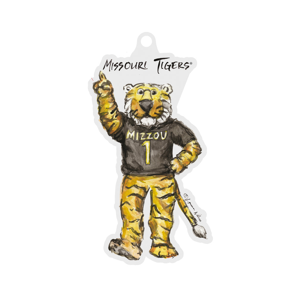 Missouri Tigers Mascot Acrylic Ornament by Laura Wilcox