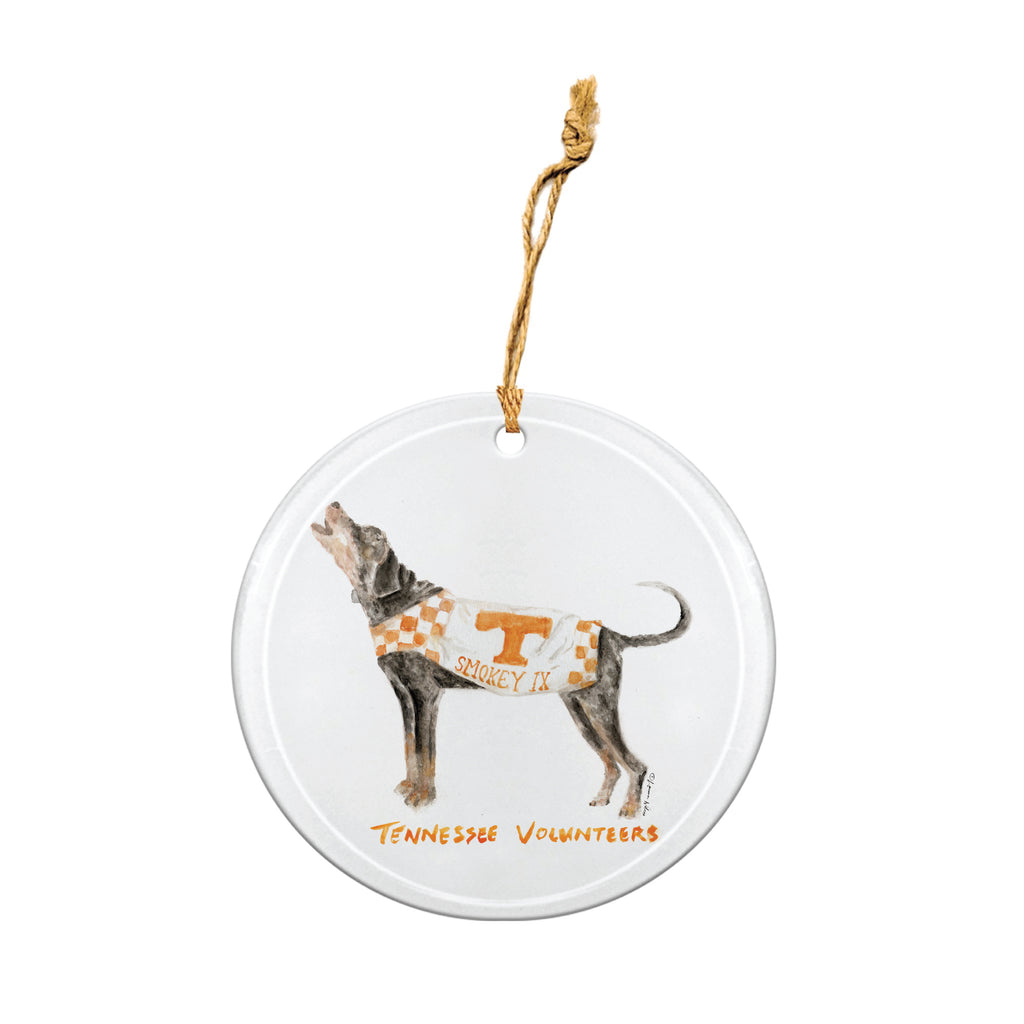 Tennessee Volunteers Mascot Round Ornament by Laura Wilcox
