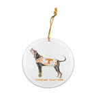Tennessee Volunteers Mascot Round Ornament by Laura Wilcox