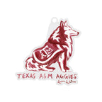 Texas A&M Aggies Mascot Acrylic Ornament by Laura Wilcox