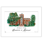 Michigan Michigan Union, Matted Watercolor Wall Art 16" x 20" by Laura Wilcox