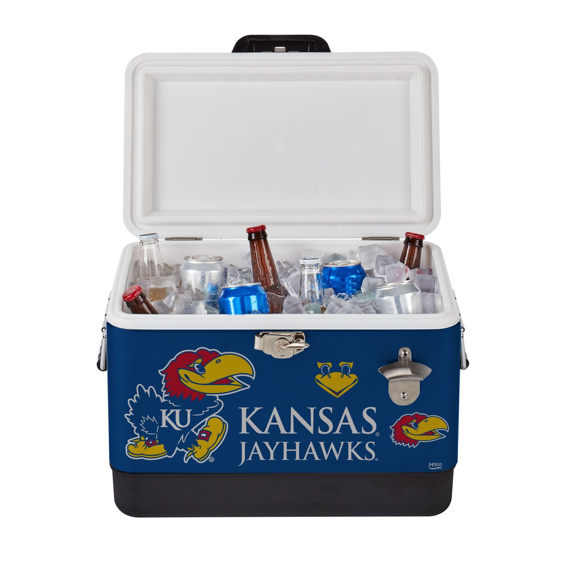 26qt Kansas Jayhawks Medley Steel Cooler