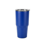 30oz without handle Blue Powder Coated Tumbler