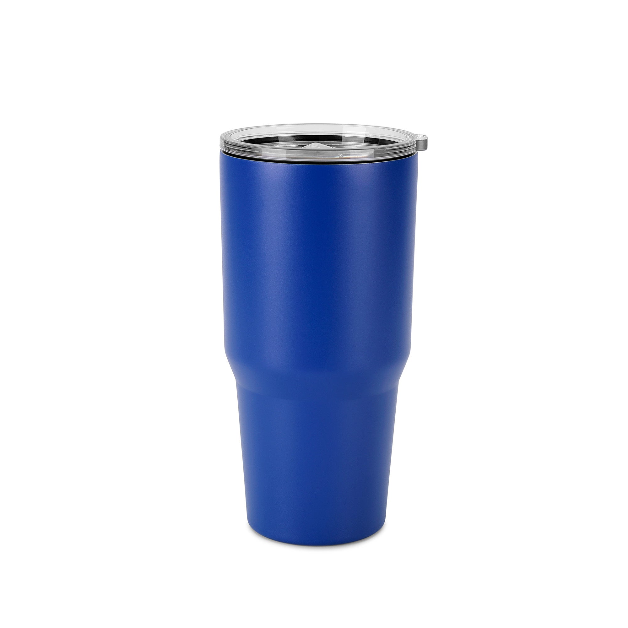 30oz without handle Blue Powder Coated Tumbler