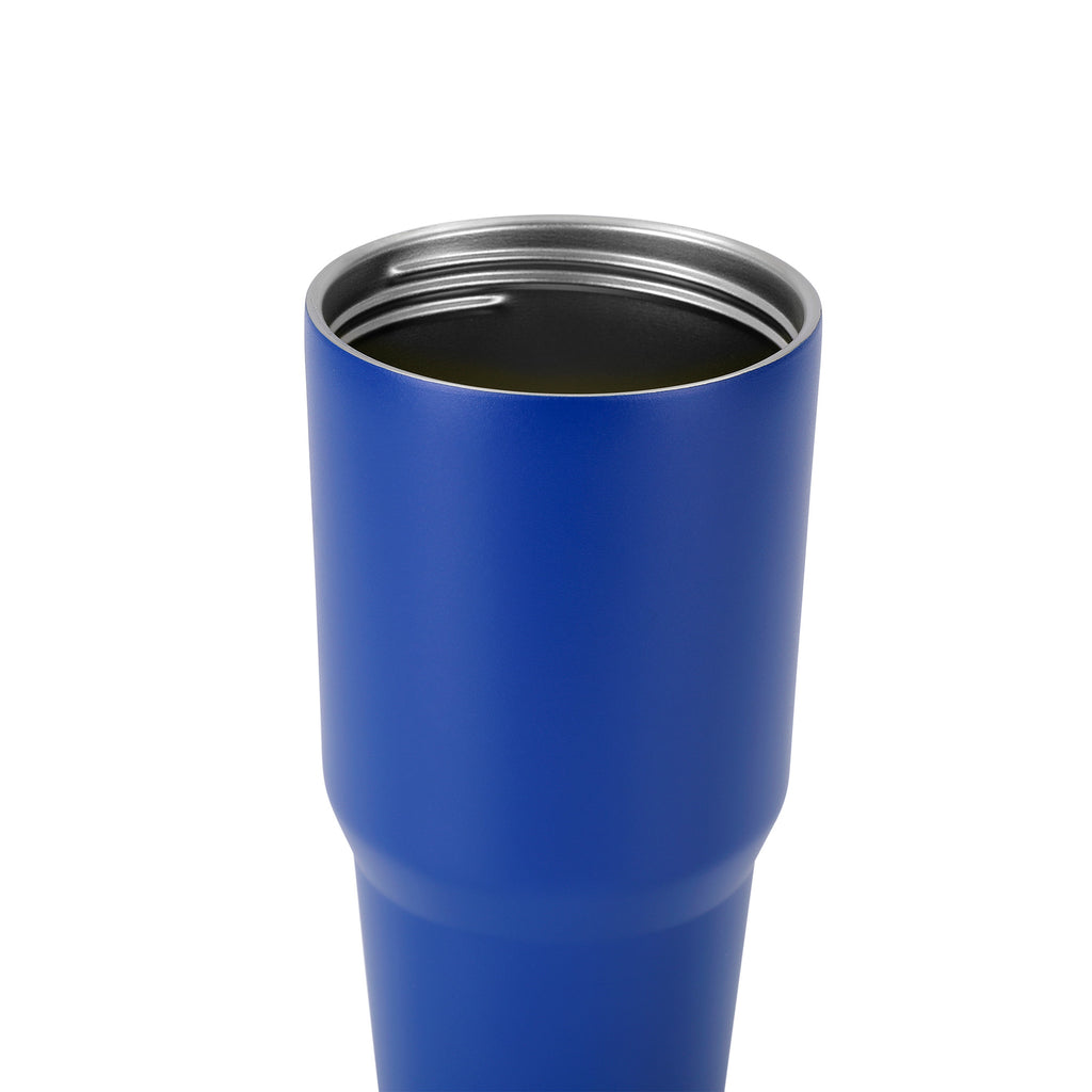 30oz without handle Blue Powder Coated Tumbler