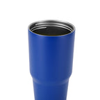 30oz without handle Blue Powder Coated Tumbler