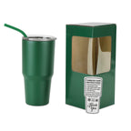 30oz without handle Green Powder Coated Tumbler