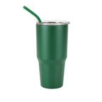 30oz without handle Green Powder Coated Tumbler