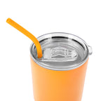 30oz without handle Orange Powder Coated Tumbler
