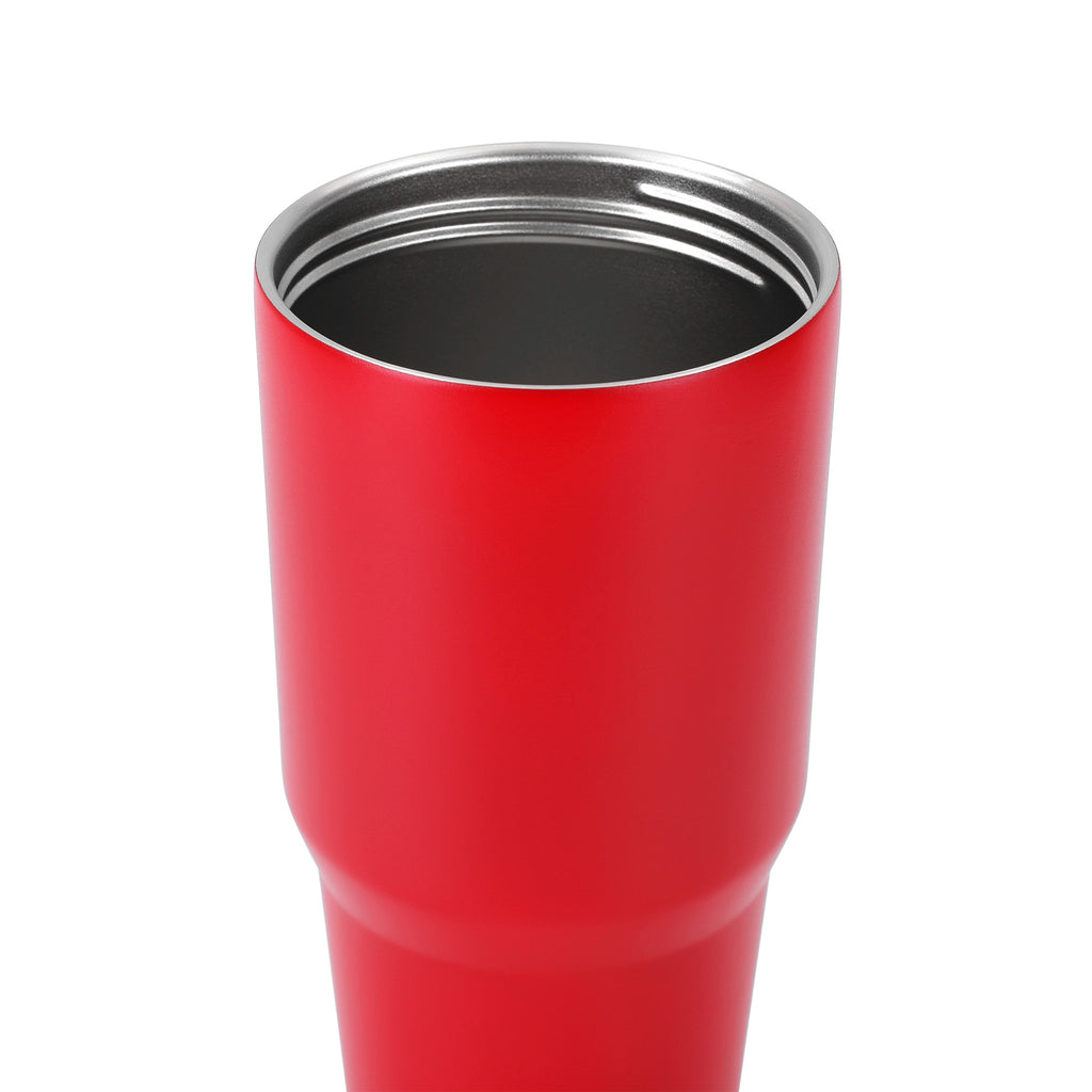 30oz without handle Red Powder Coated Tumbler