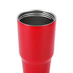30oz without handle Red Powder Coated Tumbler