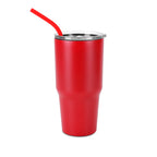 30oz without handle Red Powder Coated Tumbler