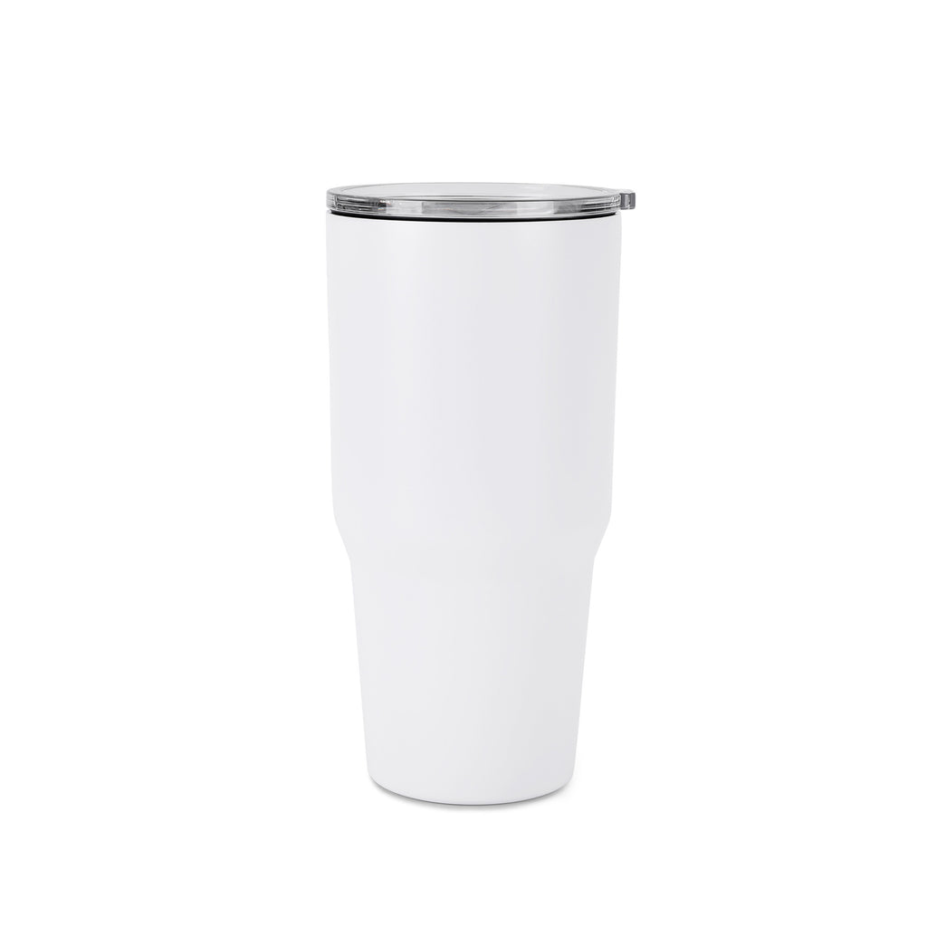 30oz without handle White Powder Coated Tumbler