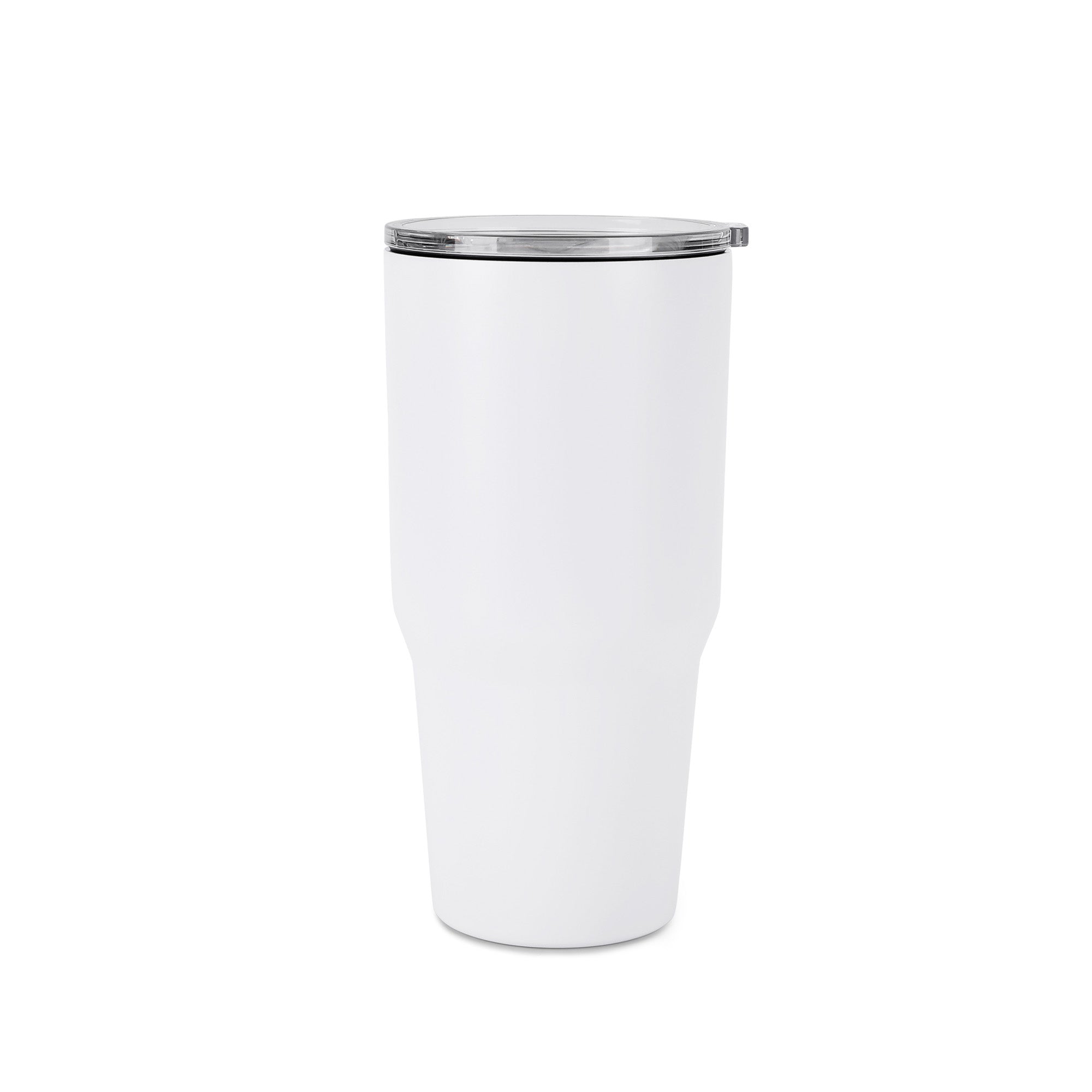 30oz without handle White Powder Coated Tumbler