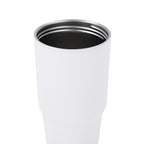 30oz without handle White Powder Coated Tumbler