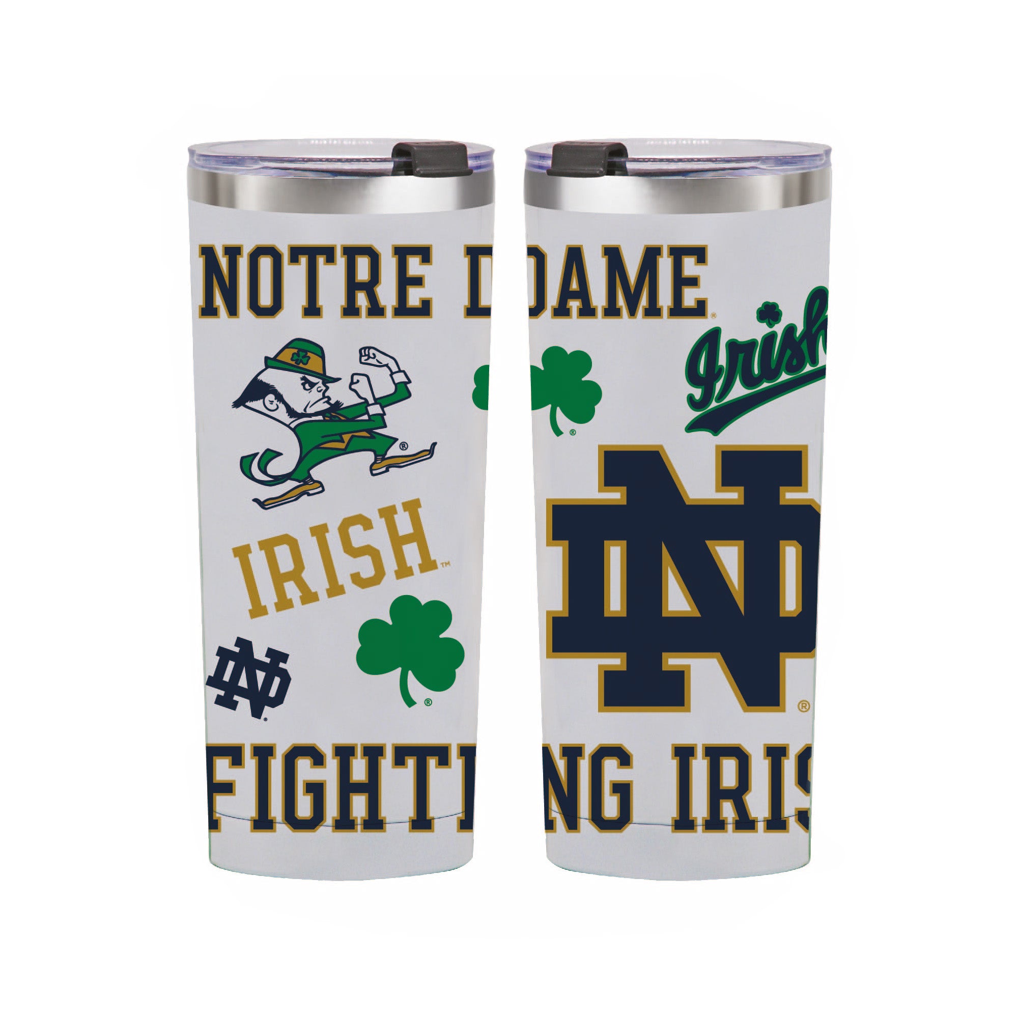 24oz Notre Dame Fighting Irish Medley Stainless Steel Tumbler