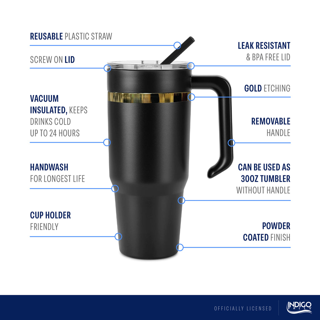 36oz South Carolina Gamecocks Gold Black Anodized Tumbler