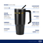 36oz South Carolina Gamecocks Gold Black Anodized Tumbler