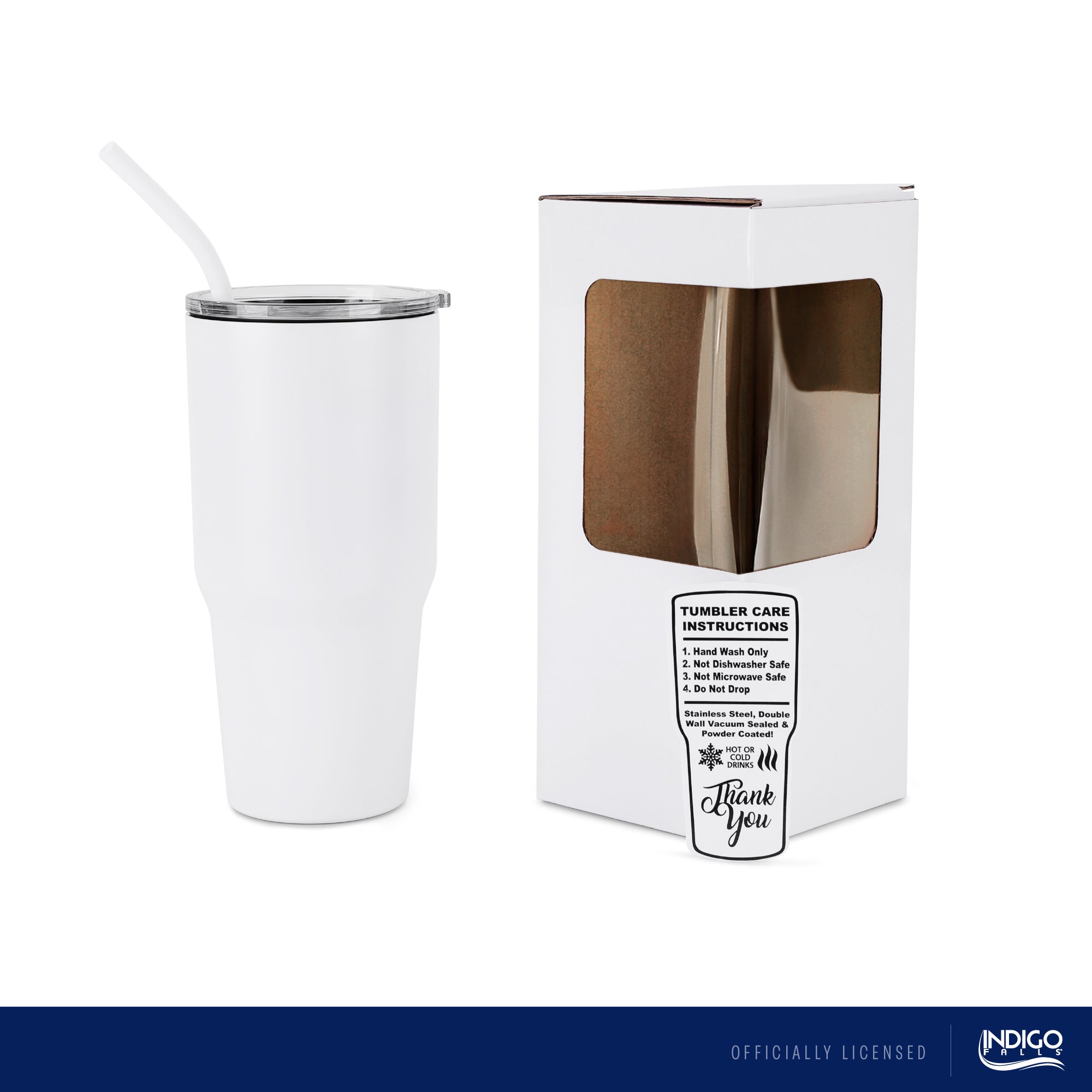 36oz Cincinnati Bearcats Gold Anodized White Tumbler