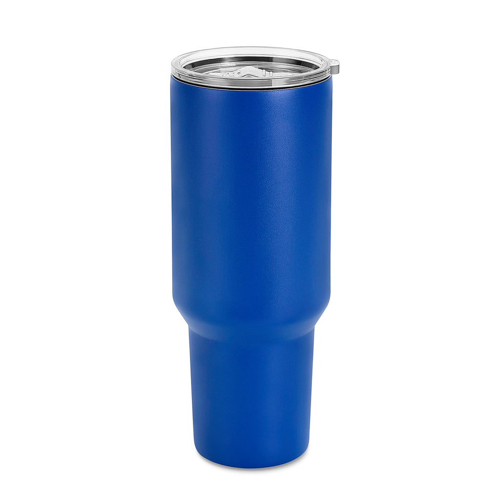 40oz Blue Powder Coated Tumbler