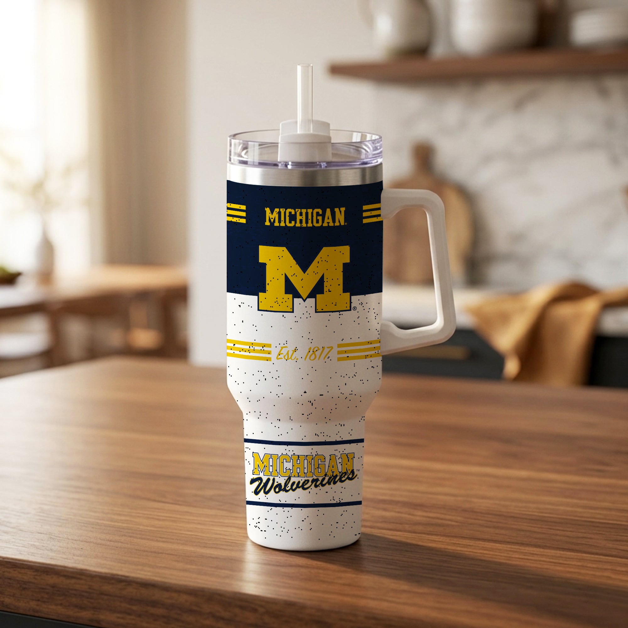 Michigan Wolverines 40oz Rocky Vintage Tumbler