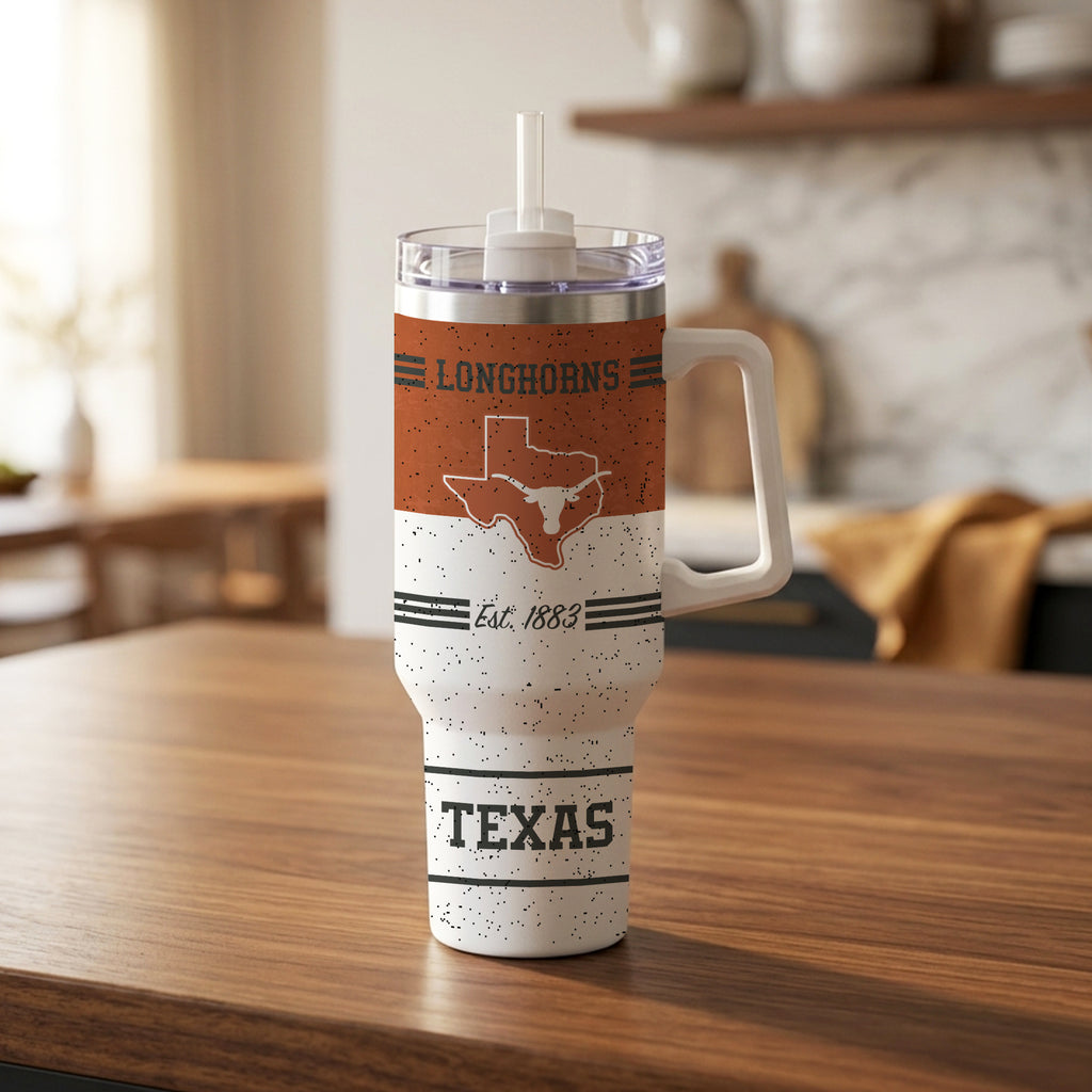 Texas Longhorns 40oz Rocky Vintage Tumbler