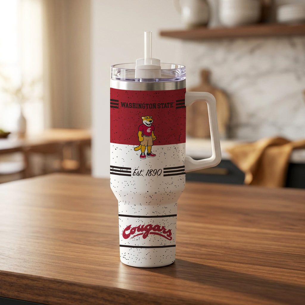 Washington State Cougars 40oz Rocky Vintage Tumbler