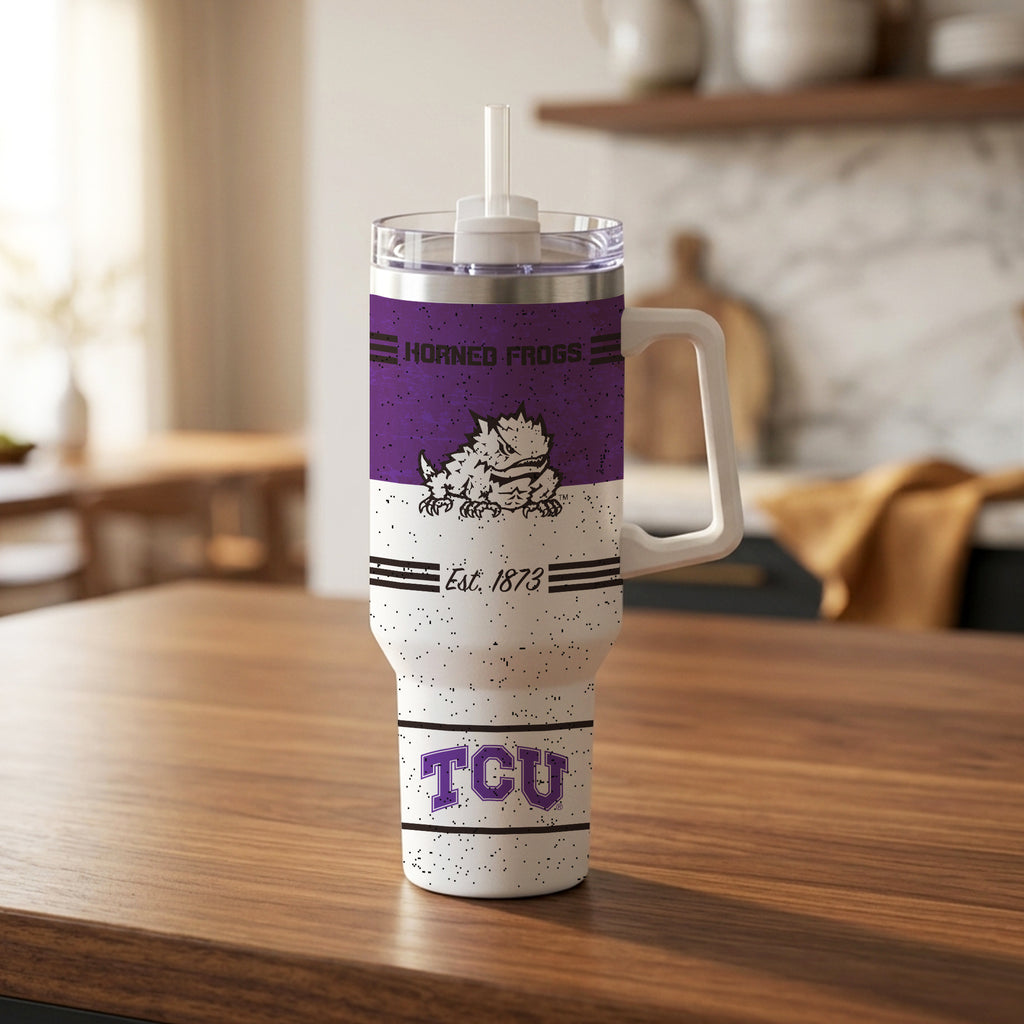 TCU Horned Frogs 40oz Rocky Vintage Tumbler