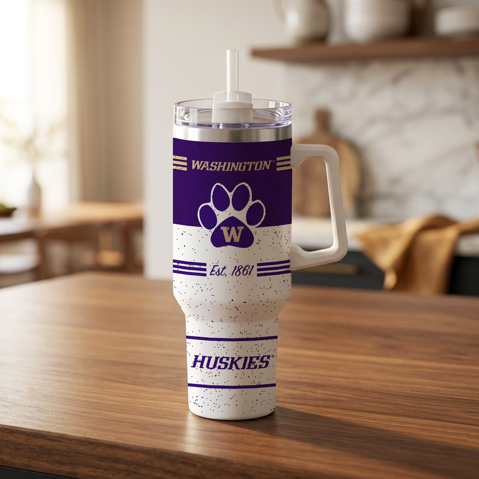 Washington Huskies 40oz Rocky Vintage Tumbler